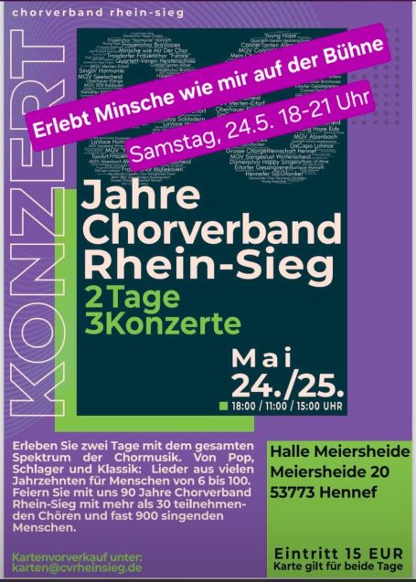 Plakat des Chorverbandes